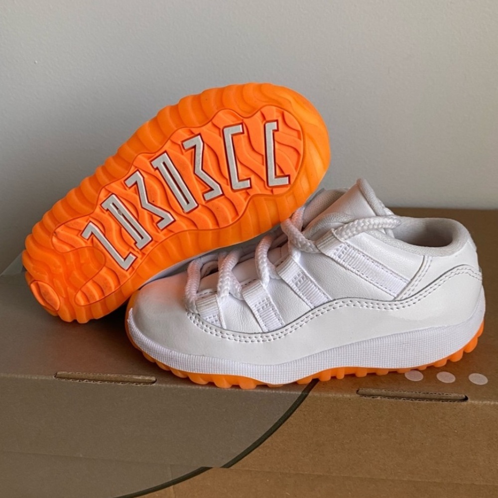 🔥Jordan 11 Retro Low Citrus Toddler Kids Sneakers- SZ 12.5 C